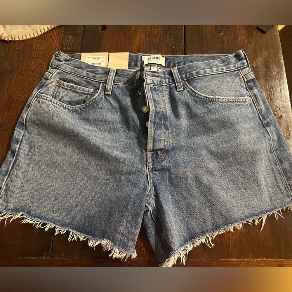 AGOLDE Denim Parker Long Shorts